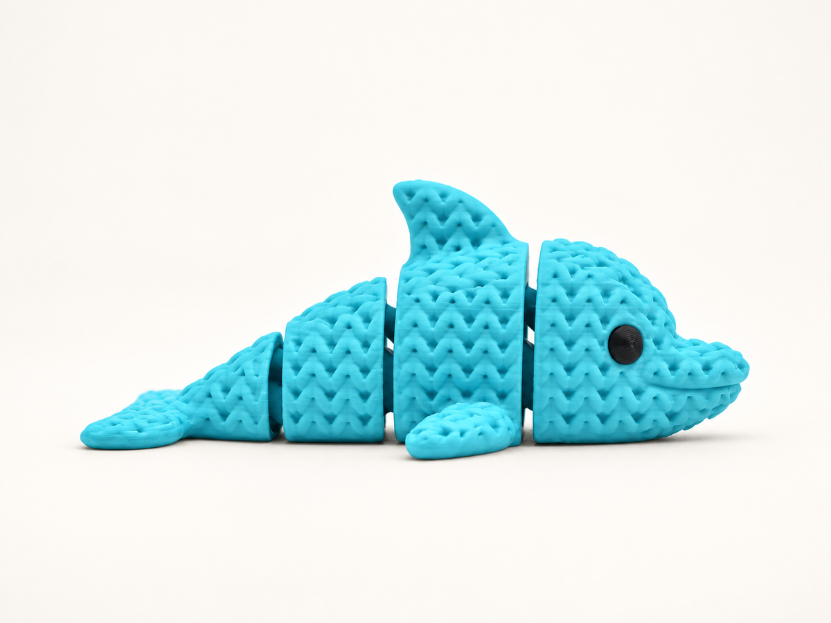 Articulated Dolly Dolphin — studio product image, view 2