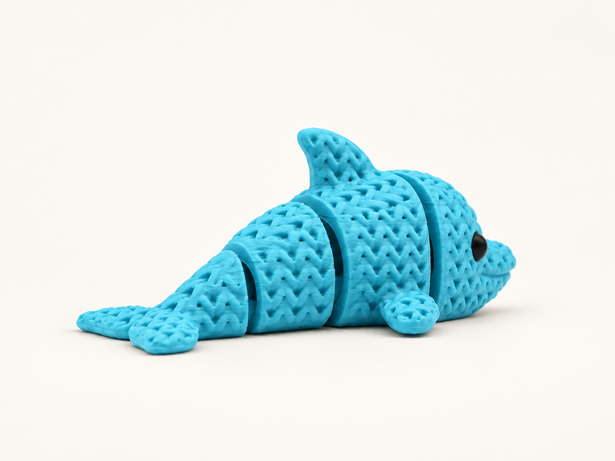 Articulated Dolly Dolphin — studio product image, view 3