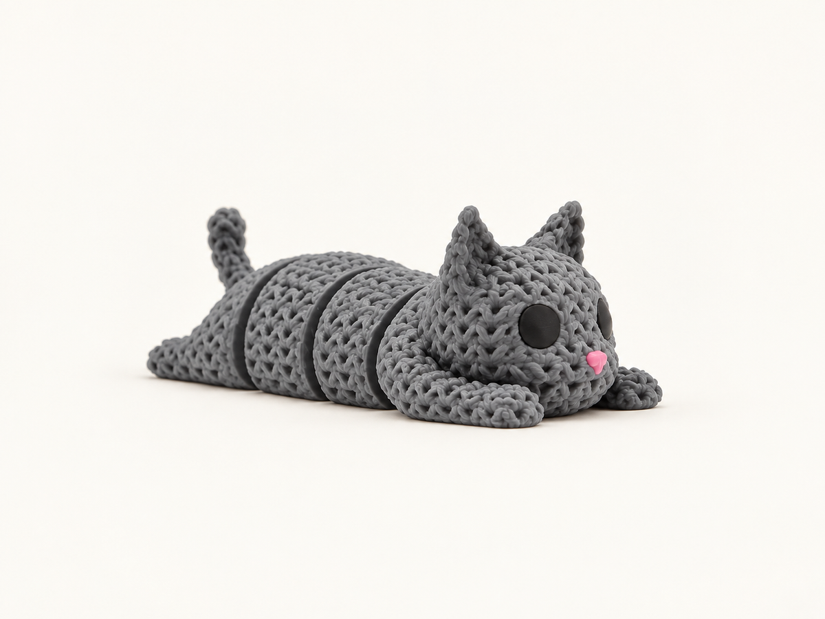 Articulated Cuddles the Cat — studio product image, view 1