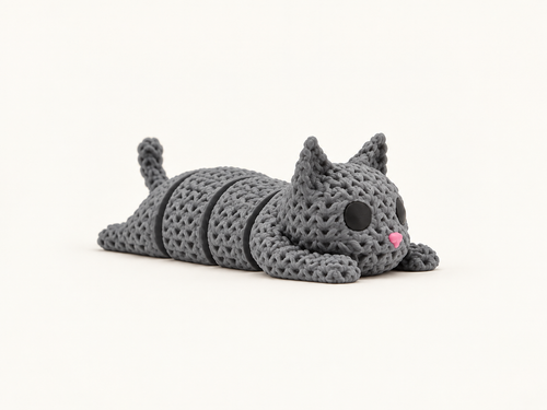 Articulated Cuddles the Cat — studio product image, view 1