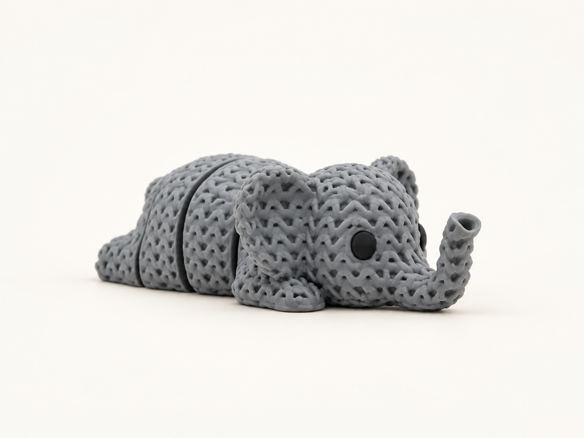 Articulated Elvis the Elephant — studio product image, view 1
