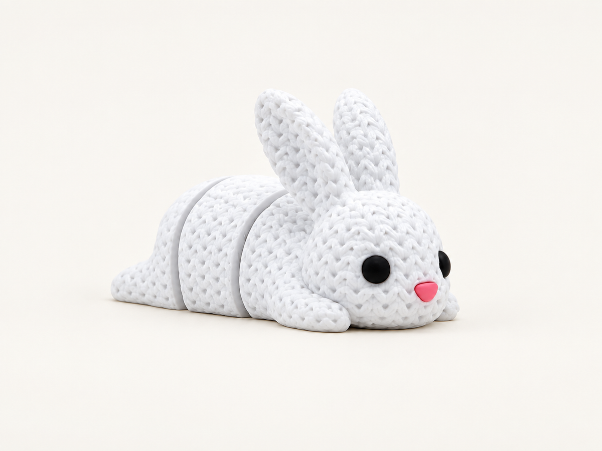 Articulated Rachel the Rabbit — studio product image, view 1