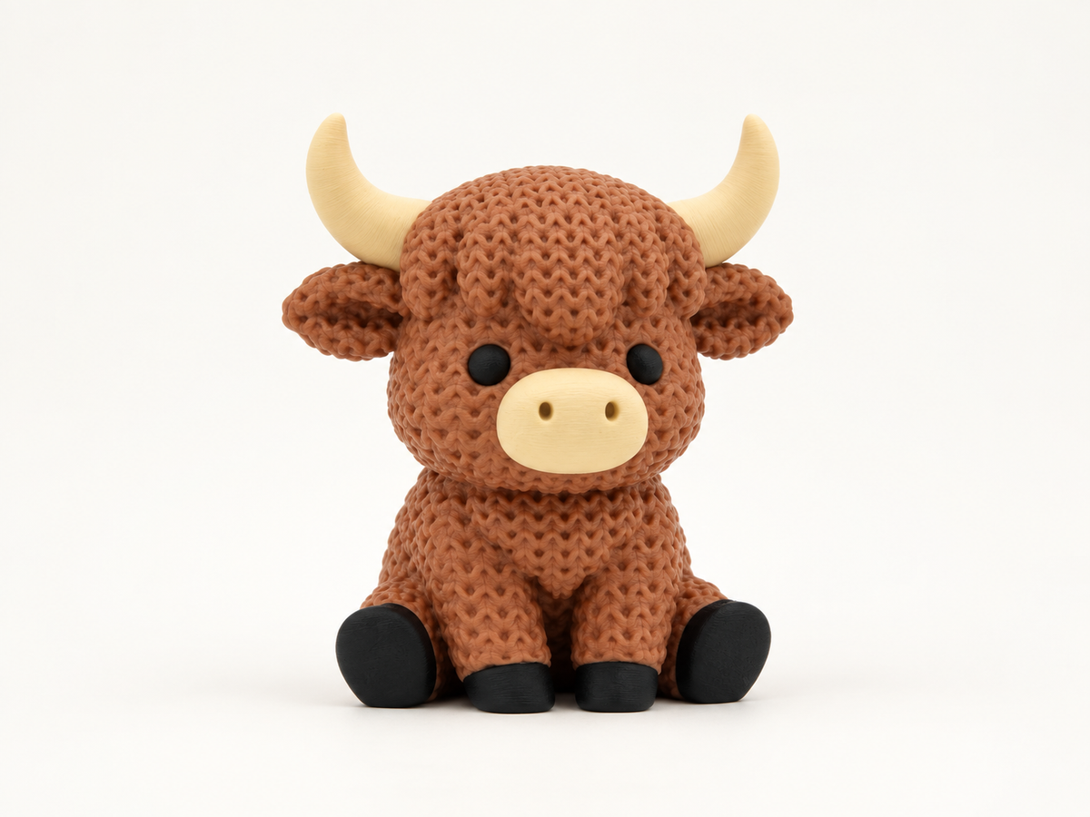 Hattie the Highland cow — studio product image