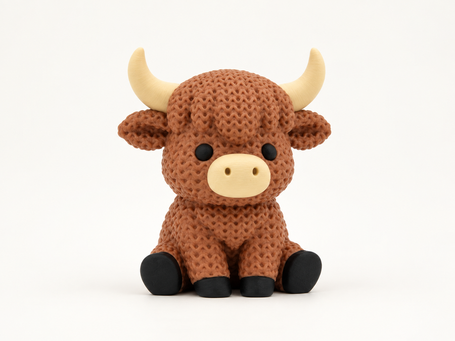 Hattie the Highland cow — studio product image