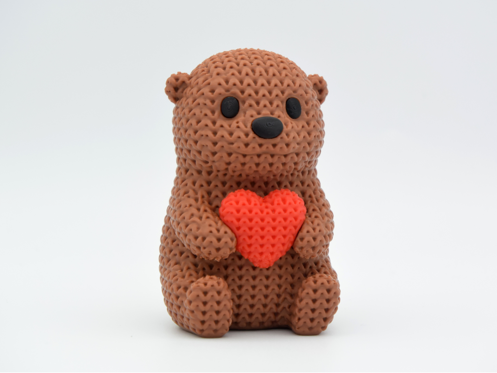 Knitted Love heart otter-Oscar